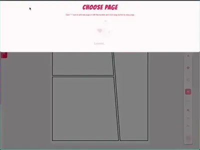 Comic creation interface
