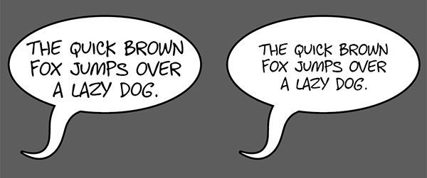 Basic speech bubble components